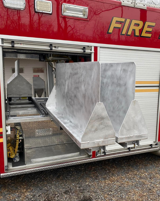 Custom stainless steel rescue body fabricated for fire apparatus